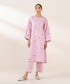 Women's Pret Cambric Embroidered Pink A-Line Shirt